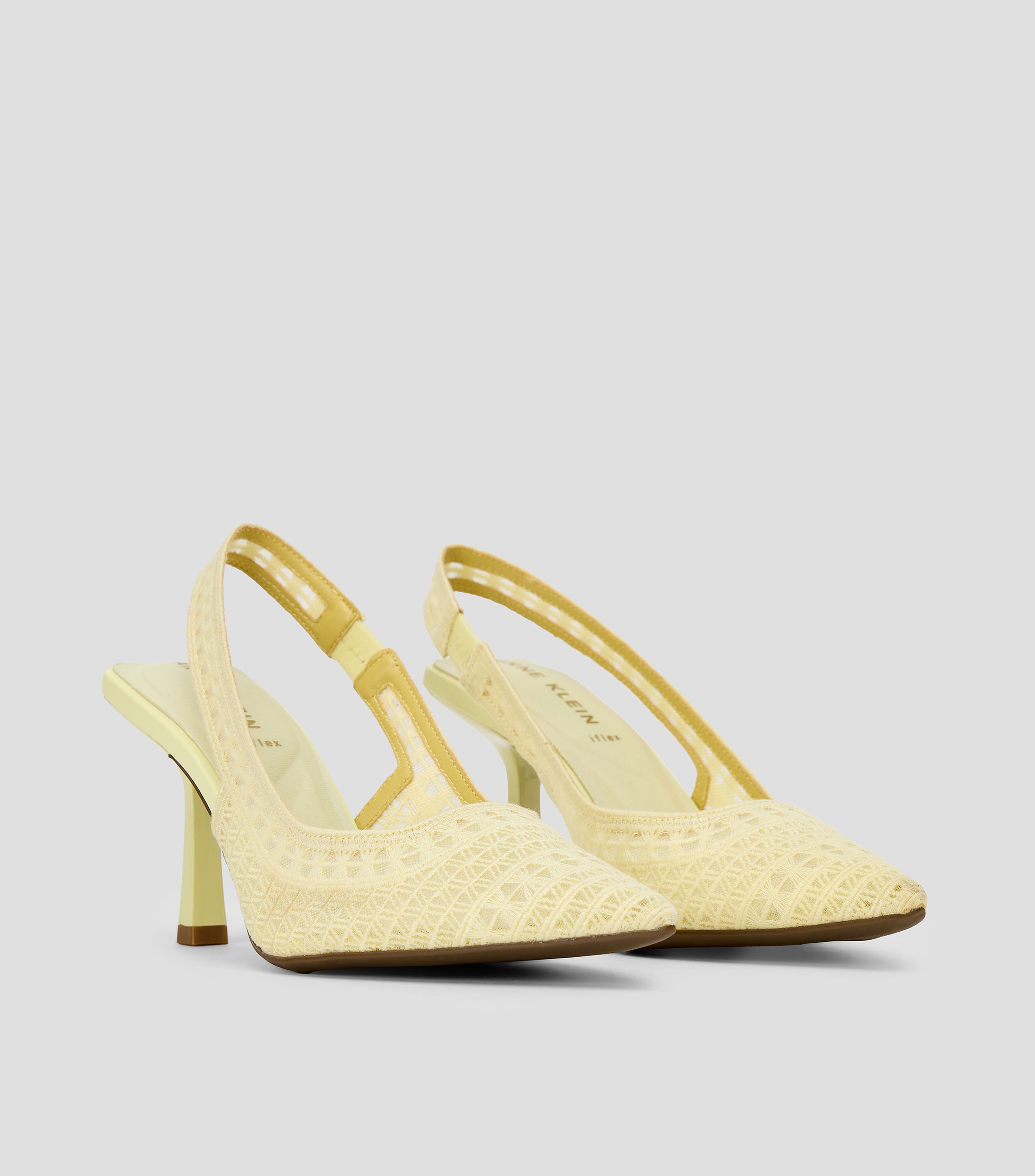 Zapatillas slingback tacón alto delgado lisas Mujer
